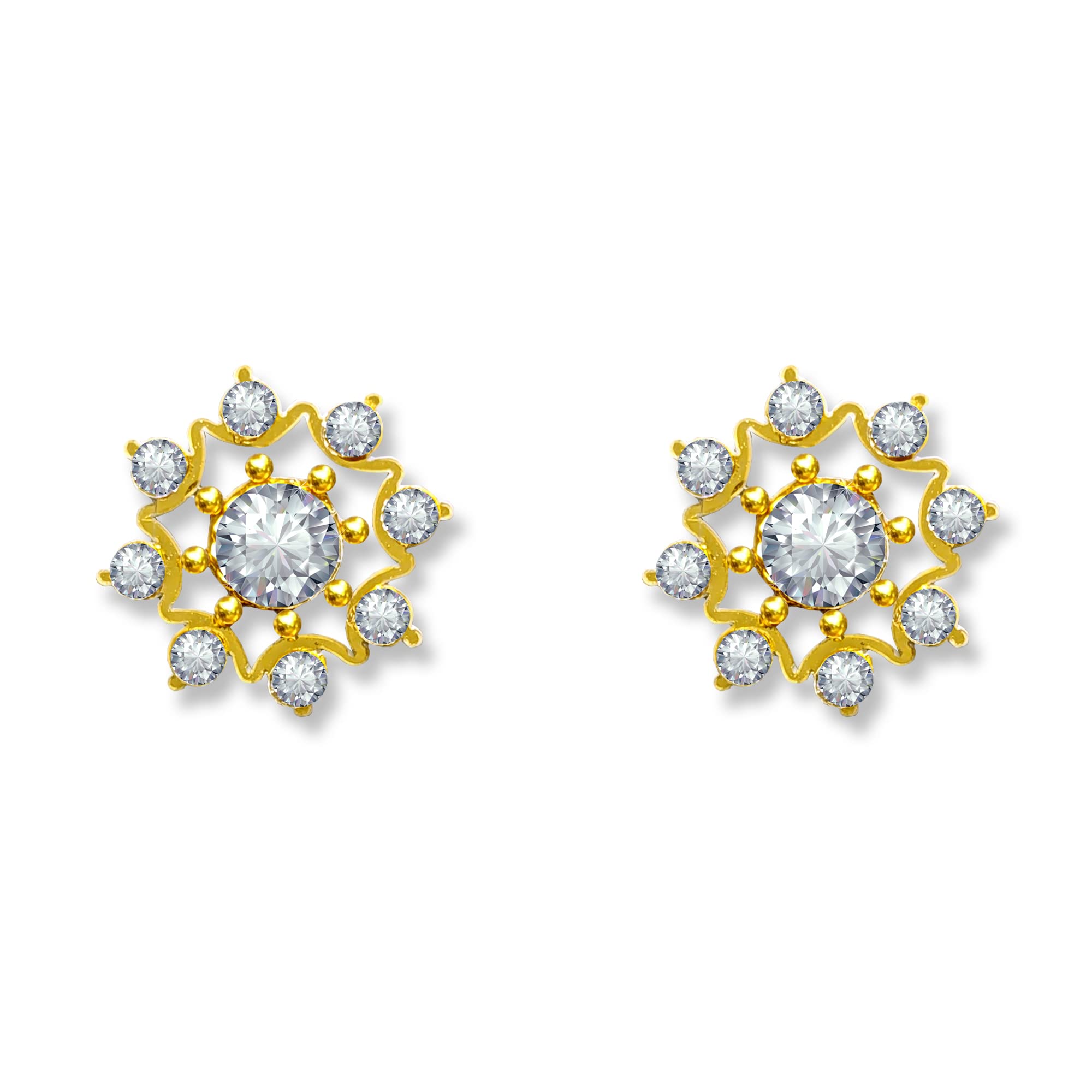 Comet Busters Handcrafted Non Piercing Ear Stickers Self Adhesive Earring Earstuds Stick Ons (ES01-2)