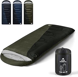 0 Grad XXL Schlafsäcke für Erwachsene, warmes Wetter, Camping-Schlafsack mit Kompressionssack für Winter, Wandern, Jagd, Reisen