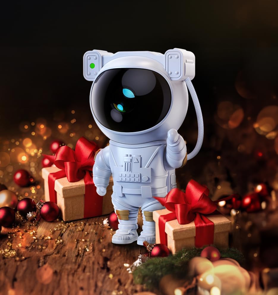 Miniatura 3 de Proyector de luz de astronauta y galaxia, proyector de astronauta con temporizador y control remoto, luces de estrella para techo, gran decoración