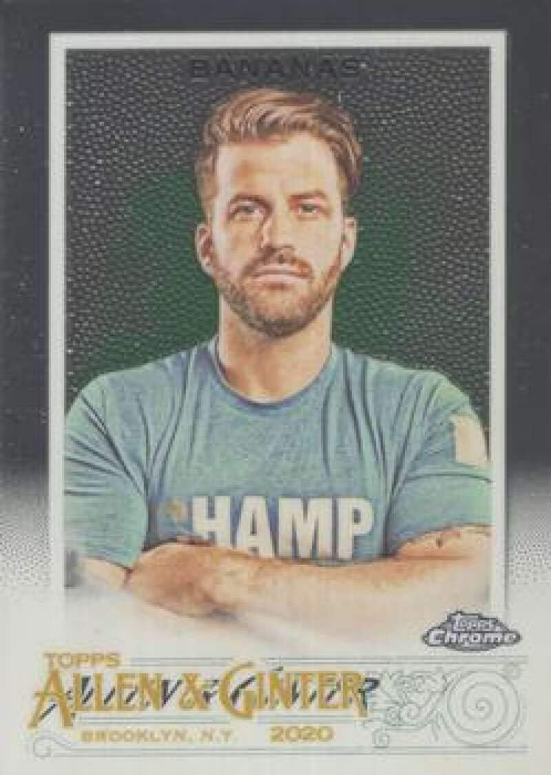 2020 Topps Allen and Ginter Chrome Baseball #209 Johnny Bananas Reality Show Champion & Host Official MLB Trading Card (Stock Photo Used, straight from pack NM-MT guaranteed)