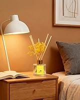 Vista 4 de Reed Diffuser Set-Lemon Verbena Scent Fragrance Oil Diffuser with 6 Reed Sticks Home & Bedroom Bathroom Decor,3.38 fl oz (100ml) (Lemon Verbena)