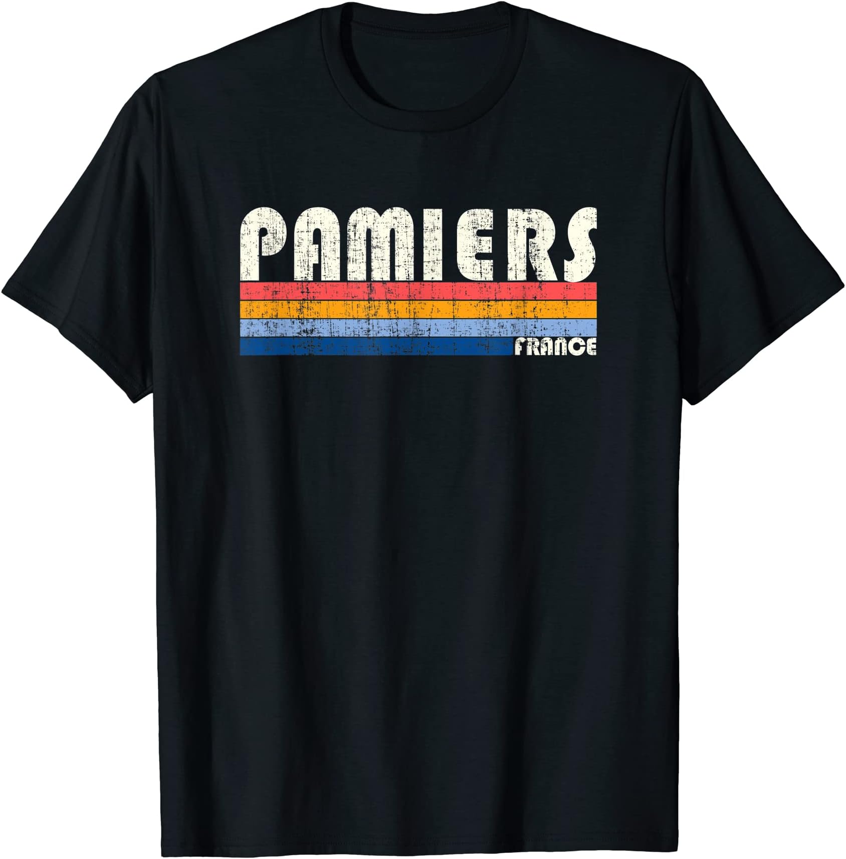 Retro Vintage 70s 80s Style Pamiers, France T-Shirt