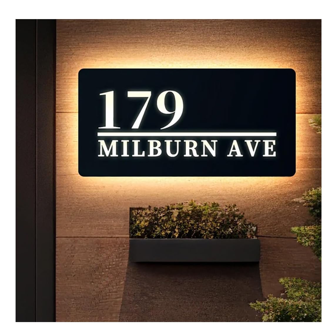 Amazon.com: Custom LED Backlit House Number Light Up House Door