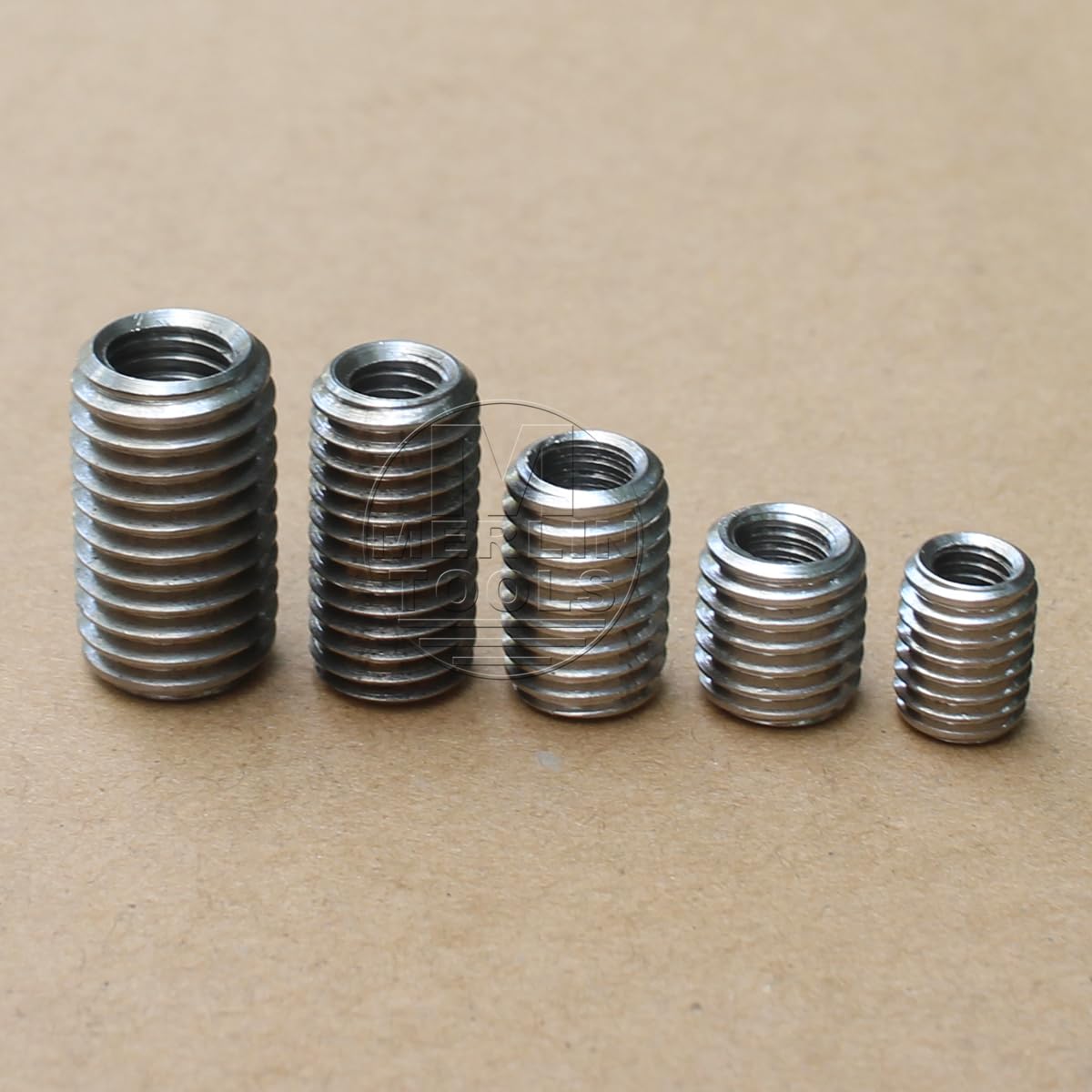 304 Stainless Steel Nut Inserts Thread Repairing Metal Threads Conversion M2-M12 (M2.5-0.45 x 10mm - M5-0.8, 20pcs)