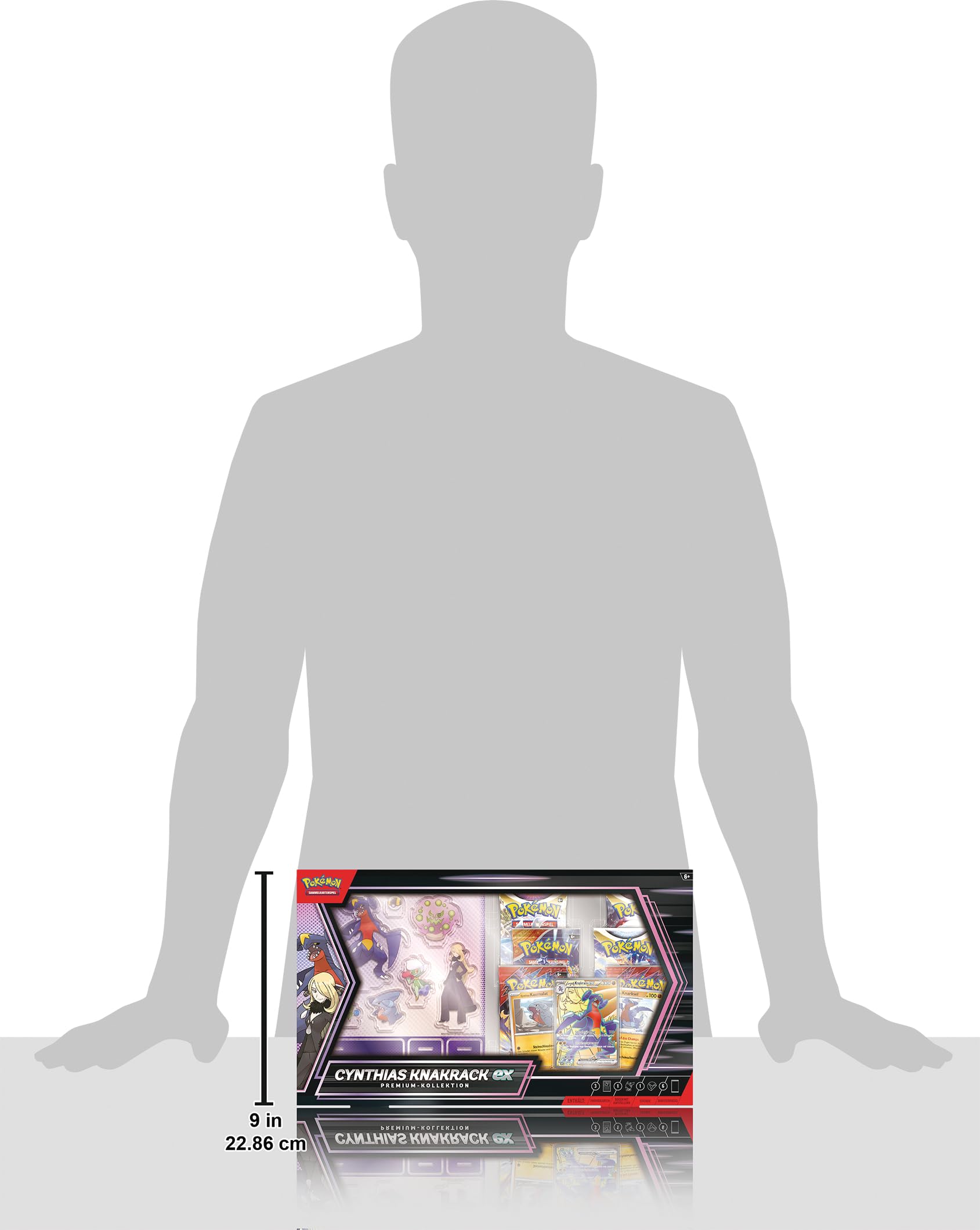 Pokémon-Sammelkartenspiel: Premium-Kollektion Cynthias Knakrack-ex (3 holografische Karten und 6 Boosterpacks)