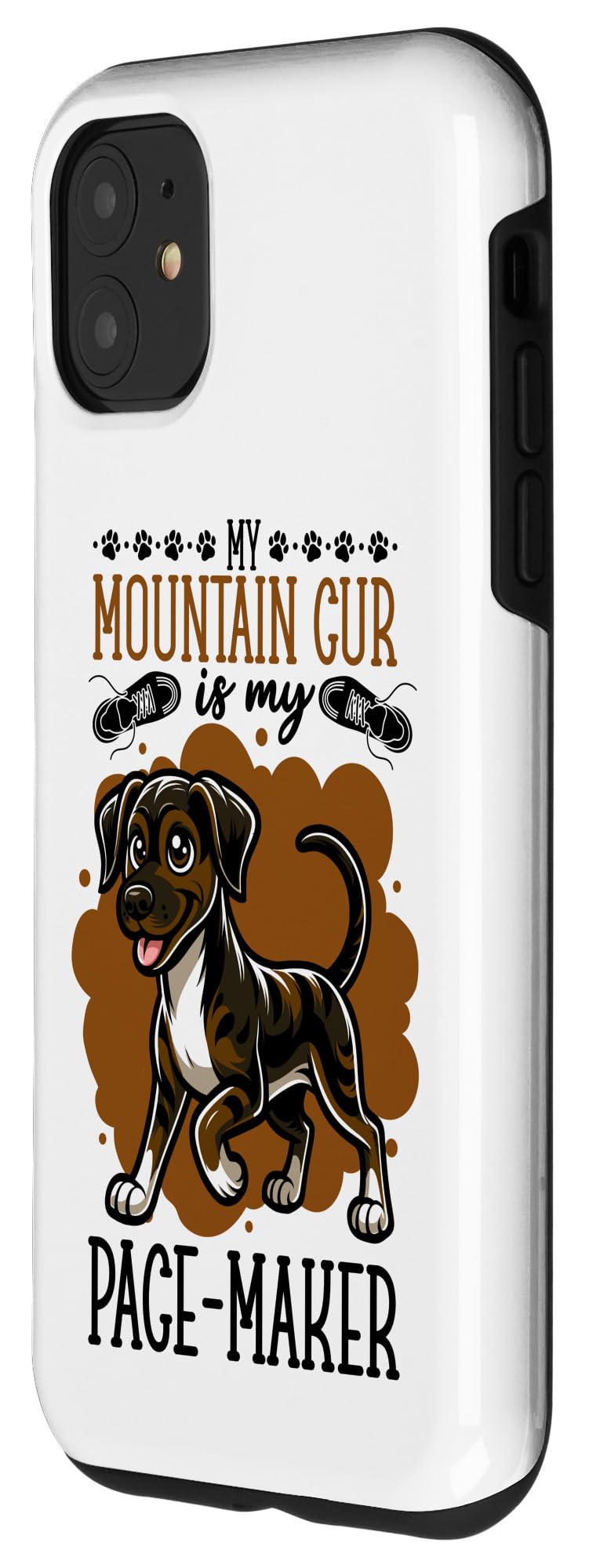 iPhone 11 Running with Mountain Cur Case - Image 2