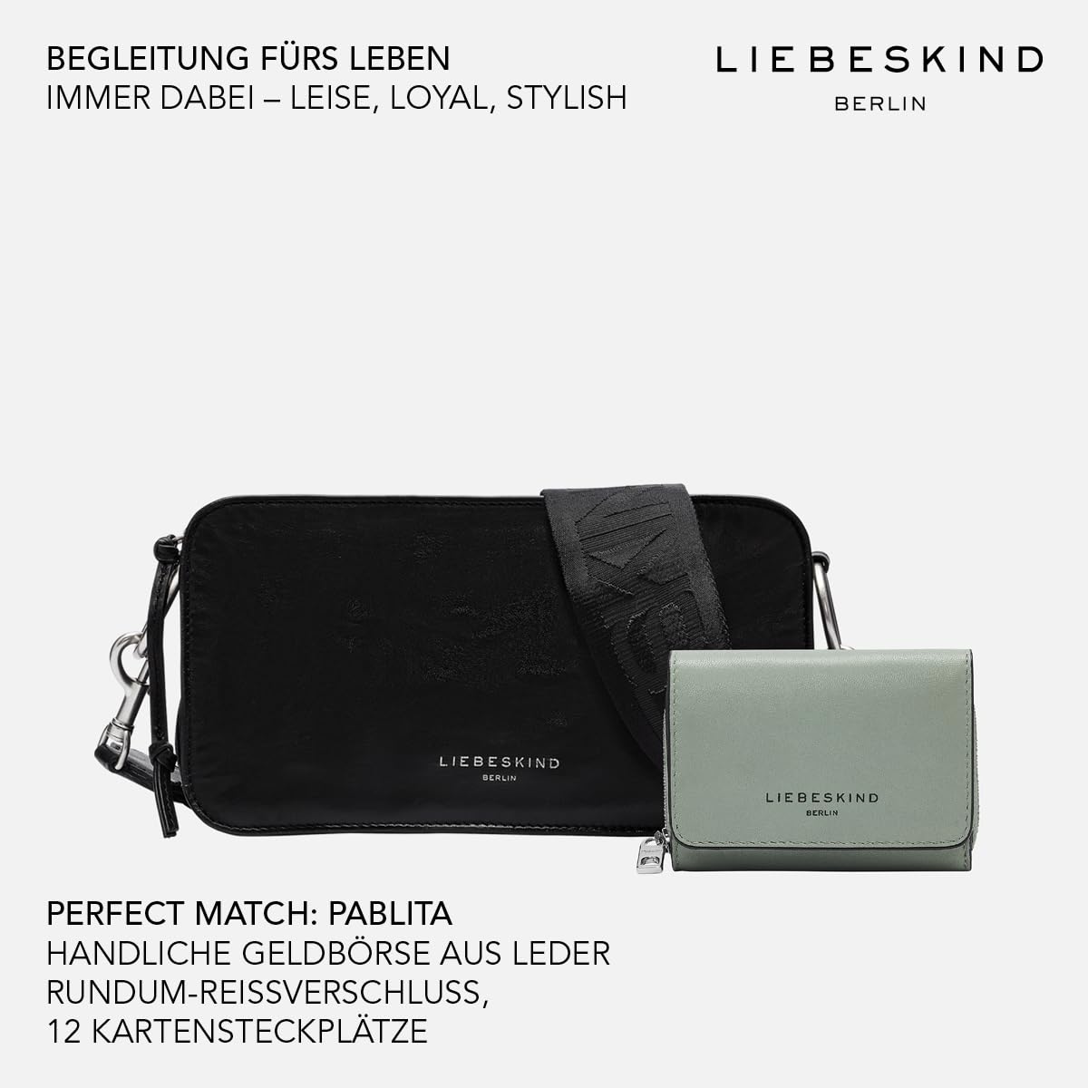 Liebeskind Berlin Kobiety Clarice Torebka, Czarny, M