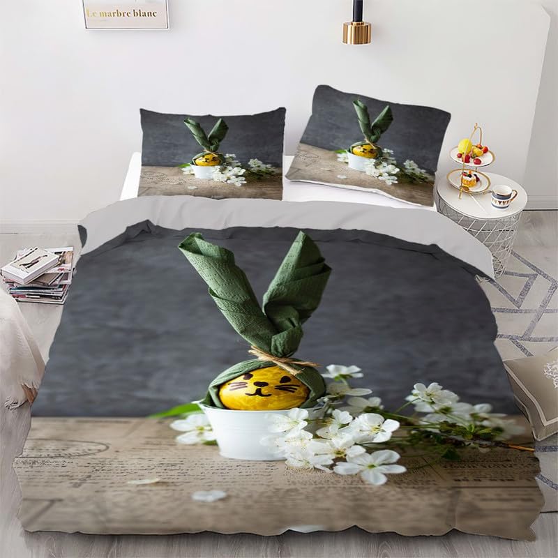 Housse de couette 240x260 en microfibre tissée 110g/㎡ grise de qualité supérieure