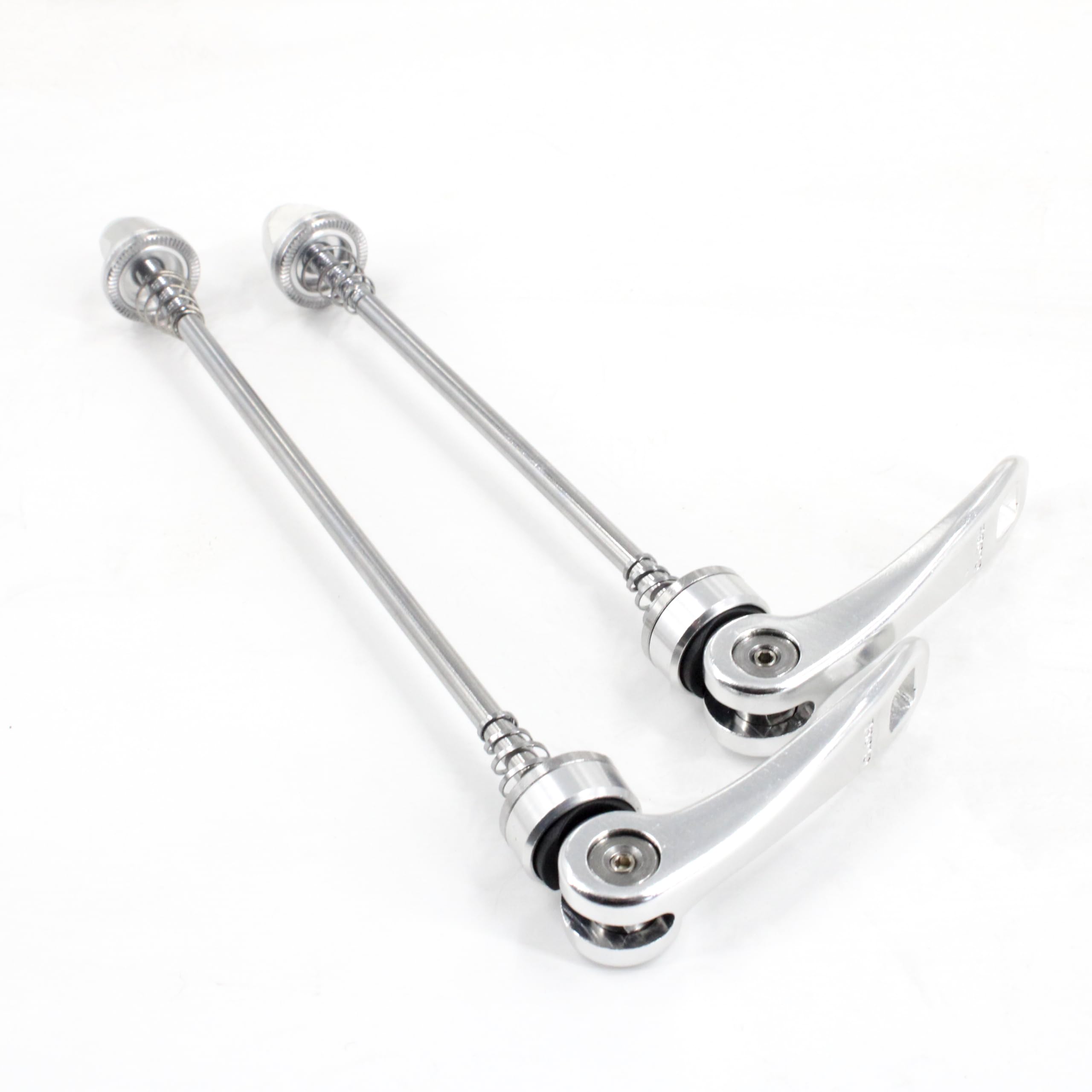rningo 1 Pair Bike Skewers Ultralight Quick Release Skewers Front Rear Set 115/151 mm Fit for MTB/Road Bike (Silver)