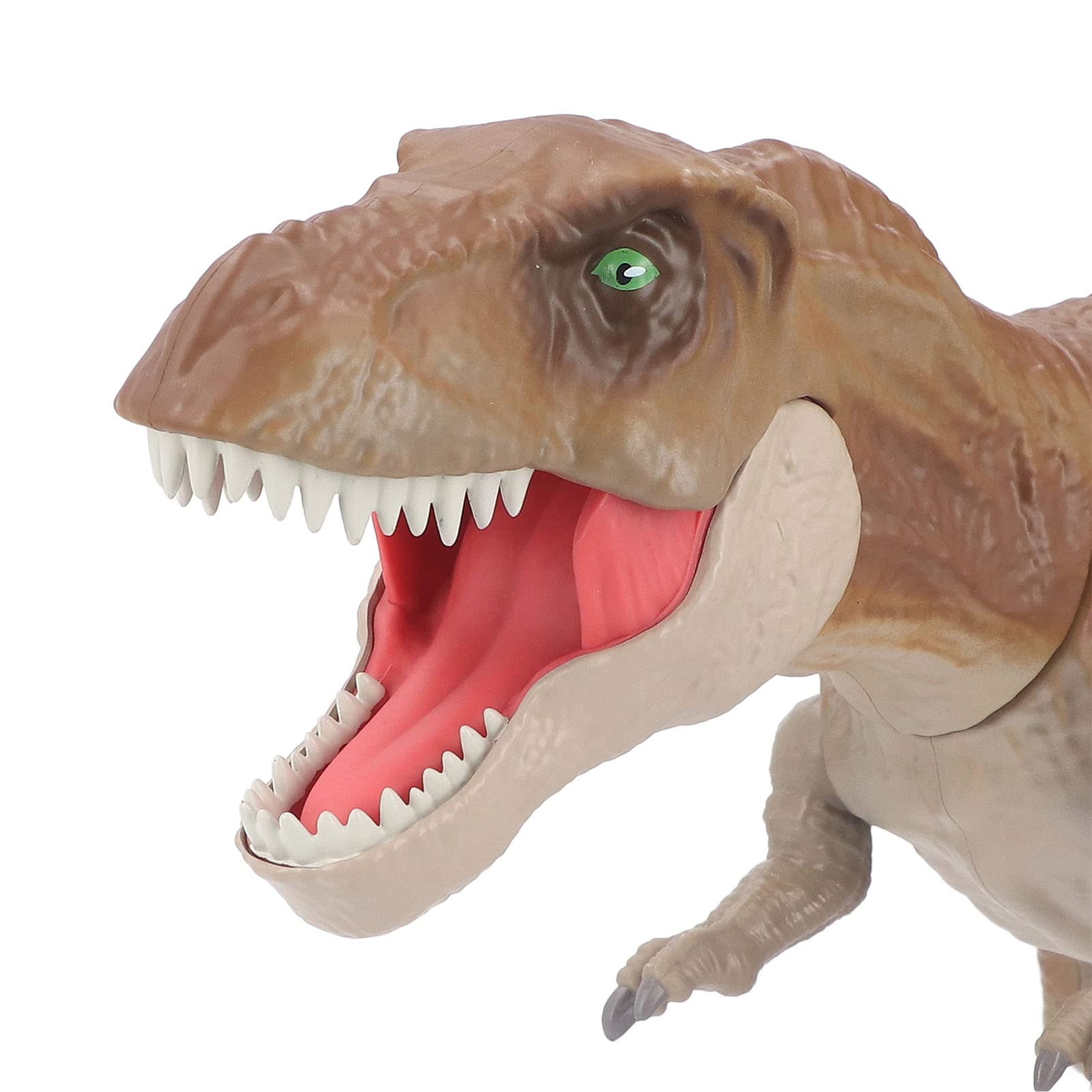 Model dinozaura zabawka symulacja żywy, ręcznie malowany przezroczysta tekstura ruchome wspólne zabawka dinozaura na wystrój pokoju dziecięcego (Brązowy)