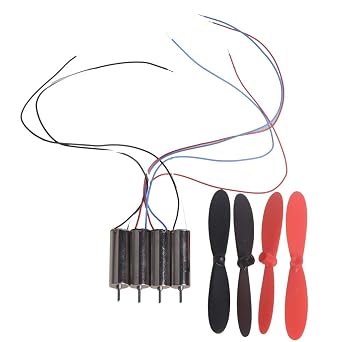 4pcs DC 3.7V 720 720 mm Helicopter Coreless DC Motor Mini Great Torque 45000 RPM with Propeller