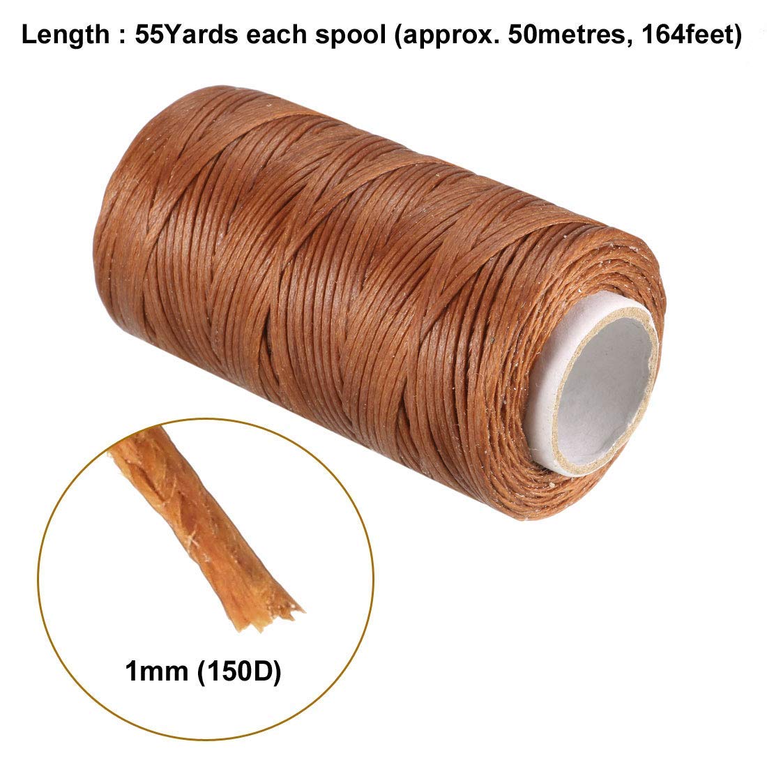 HEEPDD 1 Mm Cavo Filo Cerato, 150D Filo Cerato Per Cucire In Pelle Per Calzature 1281371