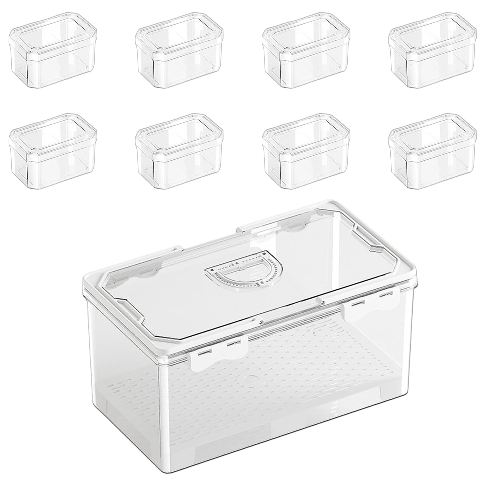Piceioep Impermeable Clear Food Container Highlighting Tight Lid Plan for Innovation in Home and Travel Use Multiple Use