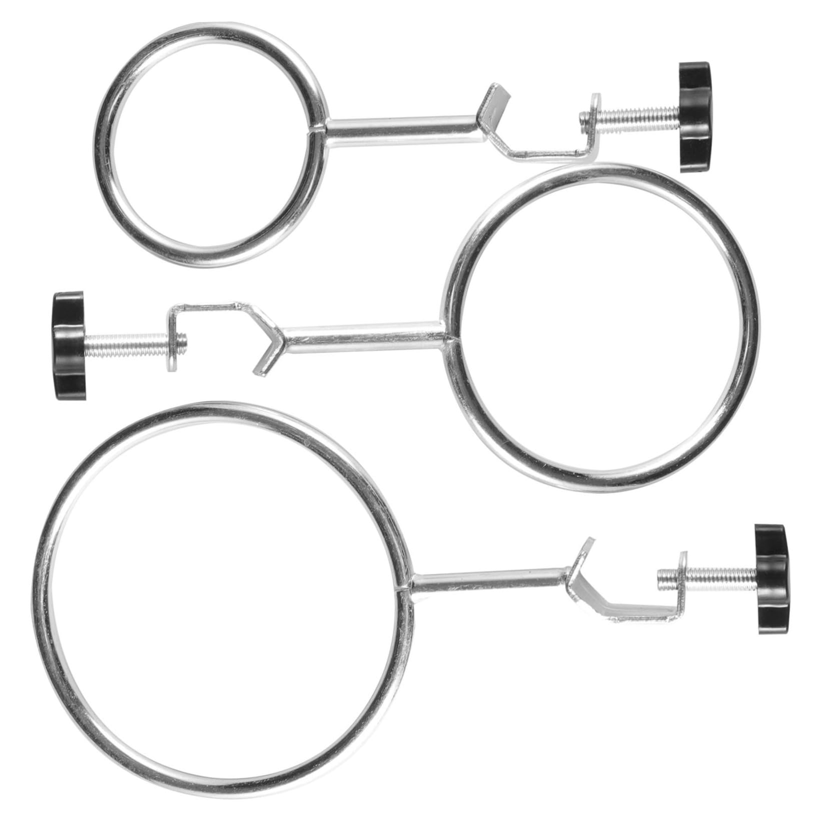 12 Stk Retortenring aus Metall Labor-Retortenklemmen Ringklemmen für Laborstative Retortenringe aus Metall Experimentieren Sie mit Retortenringen Labor Retortenring Eisen