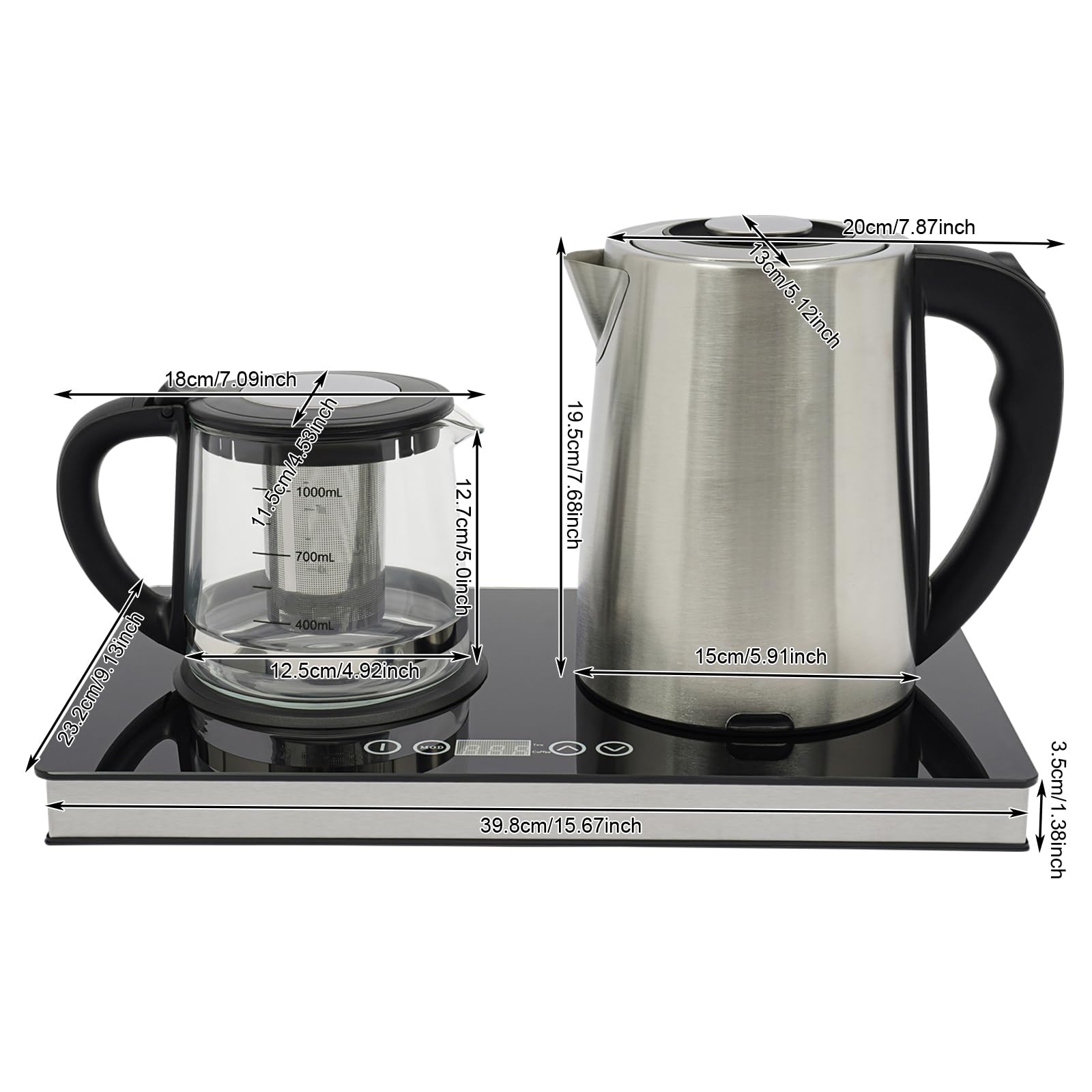 kettle Teezubereiter aus Glas