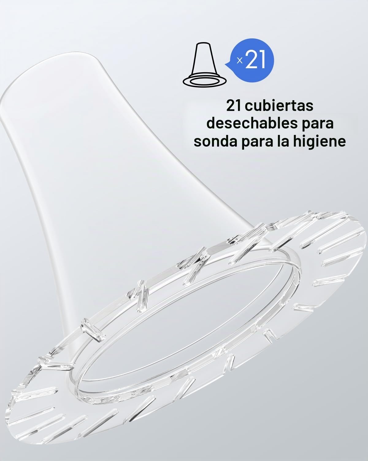 Femometer Termómetro de fiebre para adultos y niños, 1 segundo resultado, termómetro de oído de alta precisión, alarma de fiebre de 3 colores, con 21 cubiertas de sonda desechable