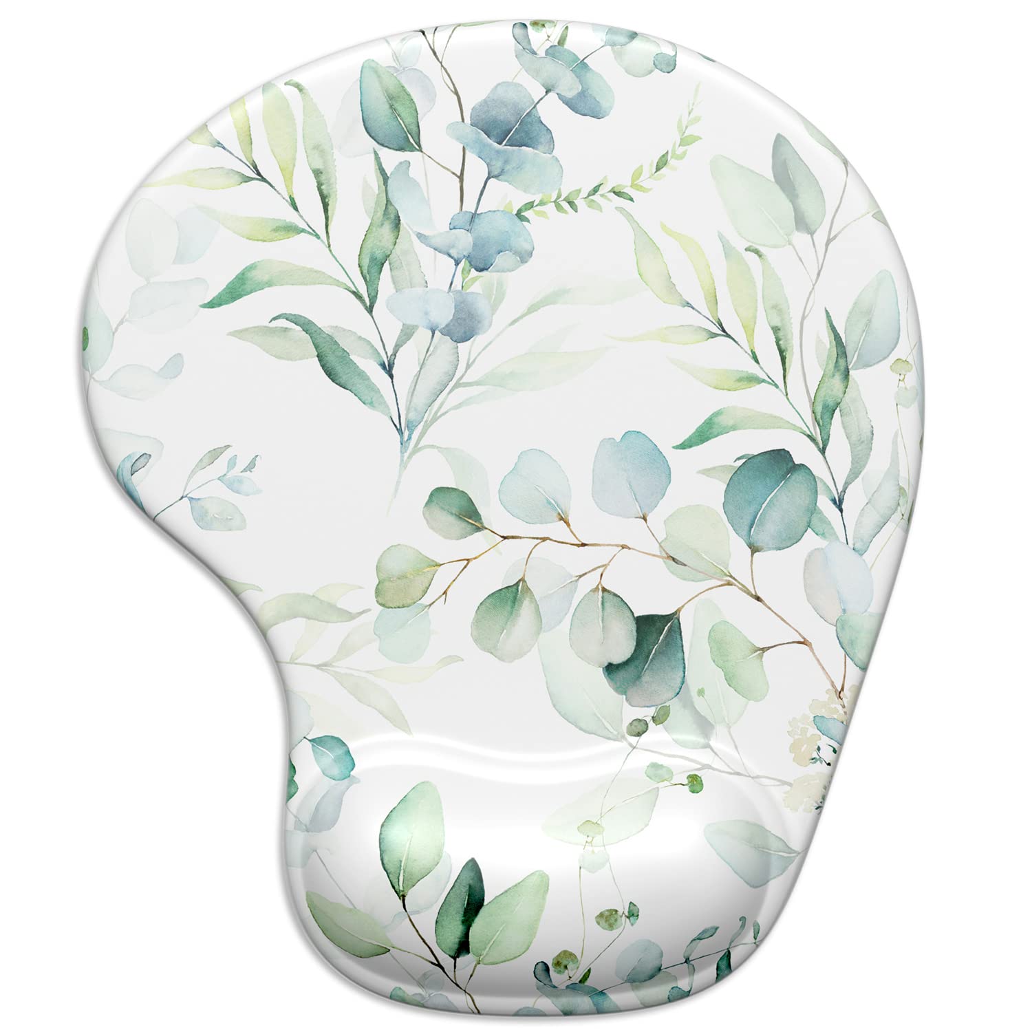 ITNRSIIET Ergonomic Mouse Pad with Gel Wrist Support Wrist Rest Smooth Surface Non-Slip PU Base Comfortable Office Supplies Pain Relief, 9.5 x 8