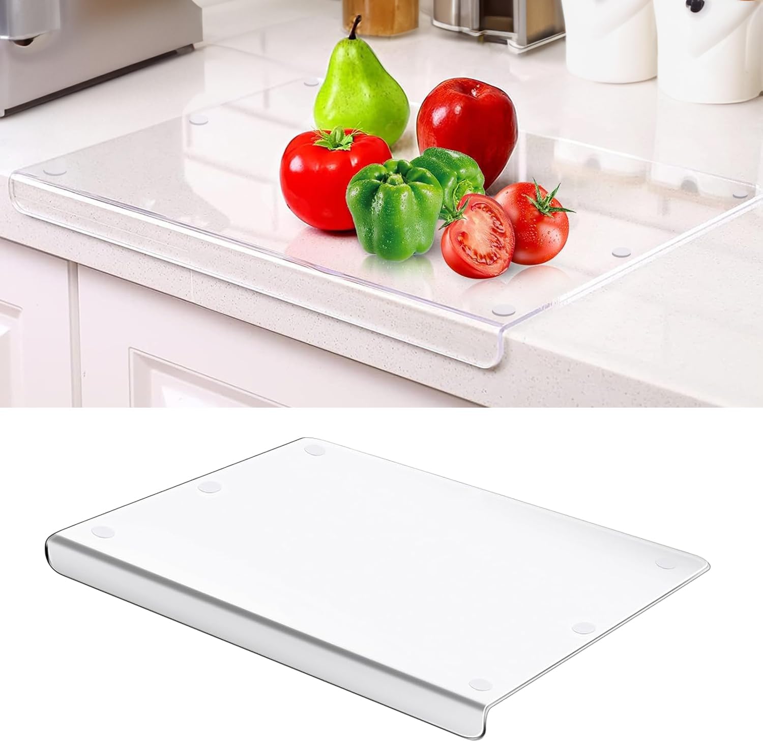 Acrylic Cutting Boards for Kitchen Counter, 24x16 Inch Non
