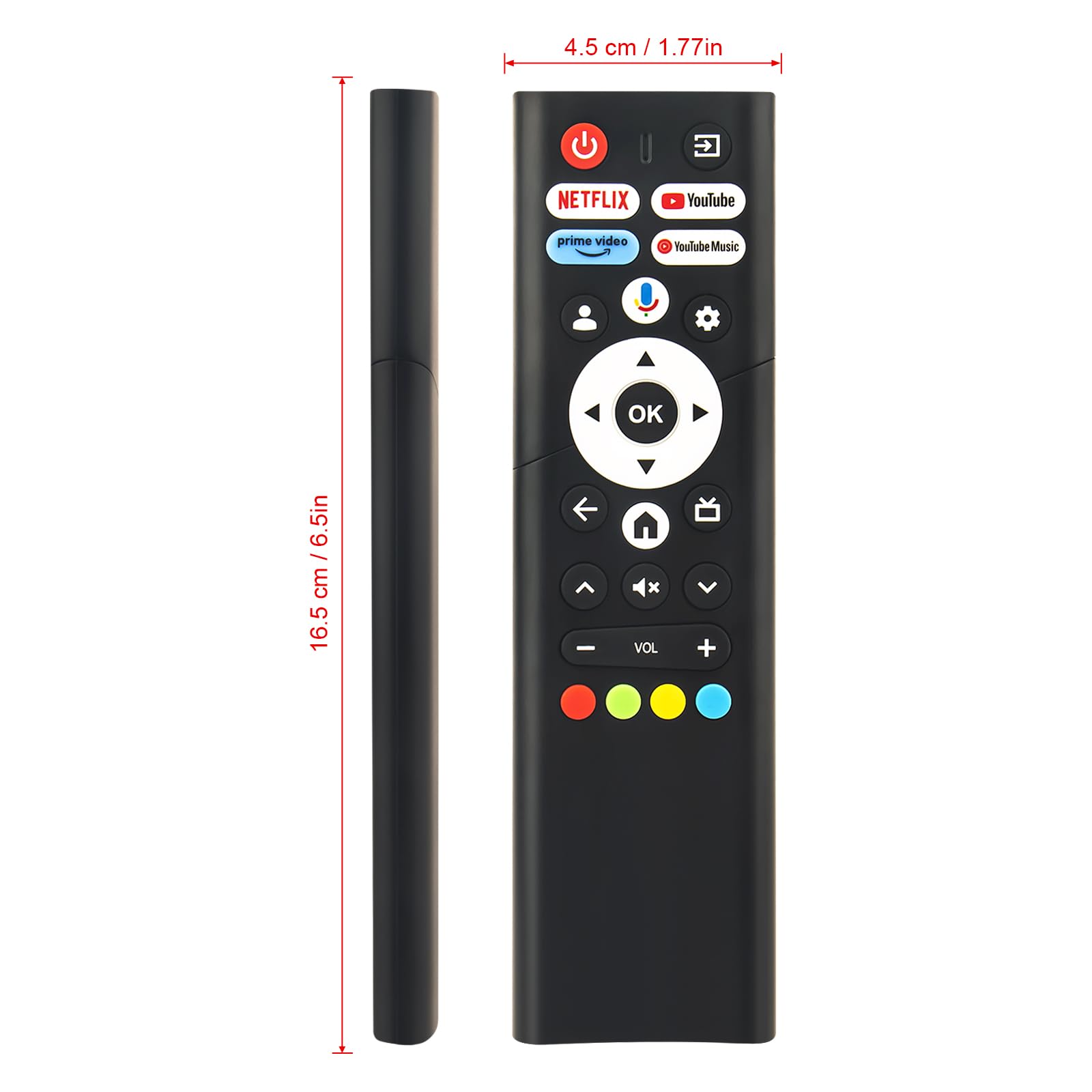 Amazon | テレビ用リモコン 音声検索対応 replace for YAMAZEN 山善