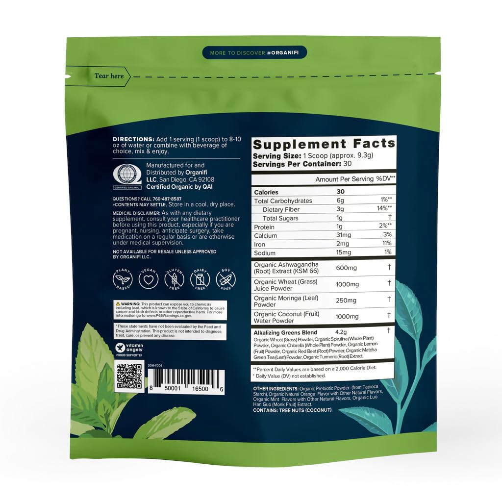 Organifi, Green Juice Powder, 9.8 Ounce