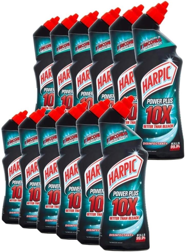Harpic Power Plus Toilet Cleaner Gel 750ml, Pack of 12 Amazon.co.uk