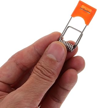 ARTIBETTER Spring Clips for Recessed Light Replacement Orange Plastic and Metal Recessed Light Retaining Clips for Downlight and Panel Lamp 1.65 X 0.66 X 0.23 in 100 Pcs