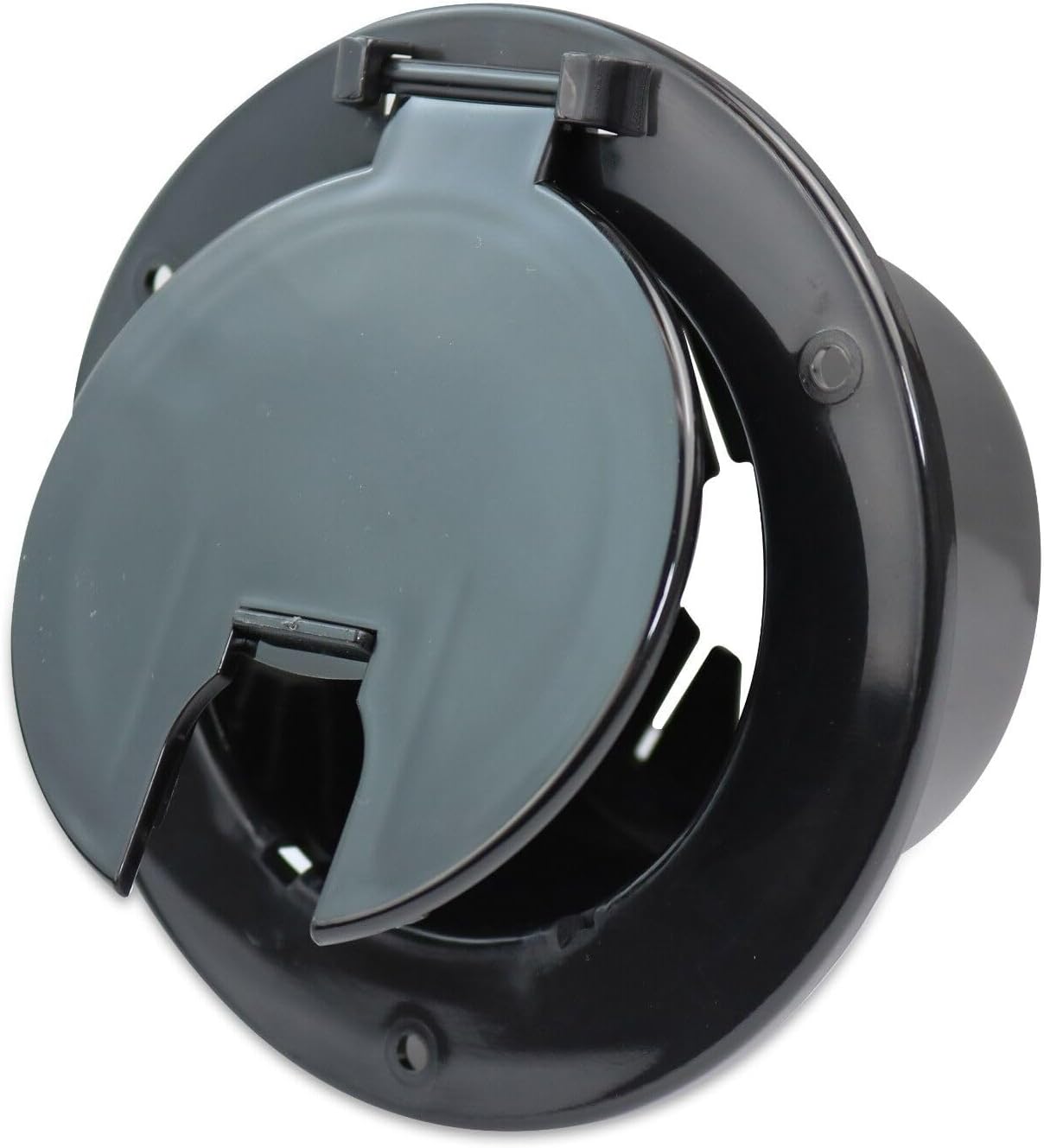 RV MURTS 5 Inch Electric Cable Hatch for 30 and 50 Amp Cords, RV Power Cord Cable Hatch Cover Easy Install, UV-Stabilized Round RV Parts Compatible with Coleman Jayco Pop-Up Camper Cargo Travel.