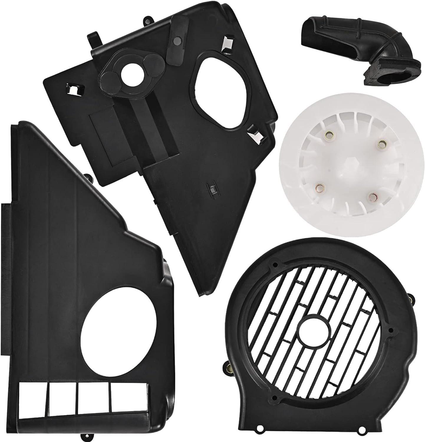 Trkimal Air Director Assy, copertura per ventola di raffreddamento, ricambio per GY6 125cc 150cc ATV Quad 4 Wheeler Go Kart scooter ciclomotore (GY6-125/150)