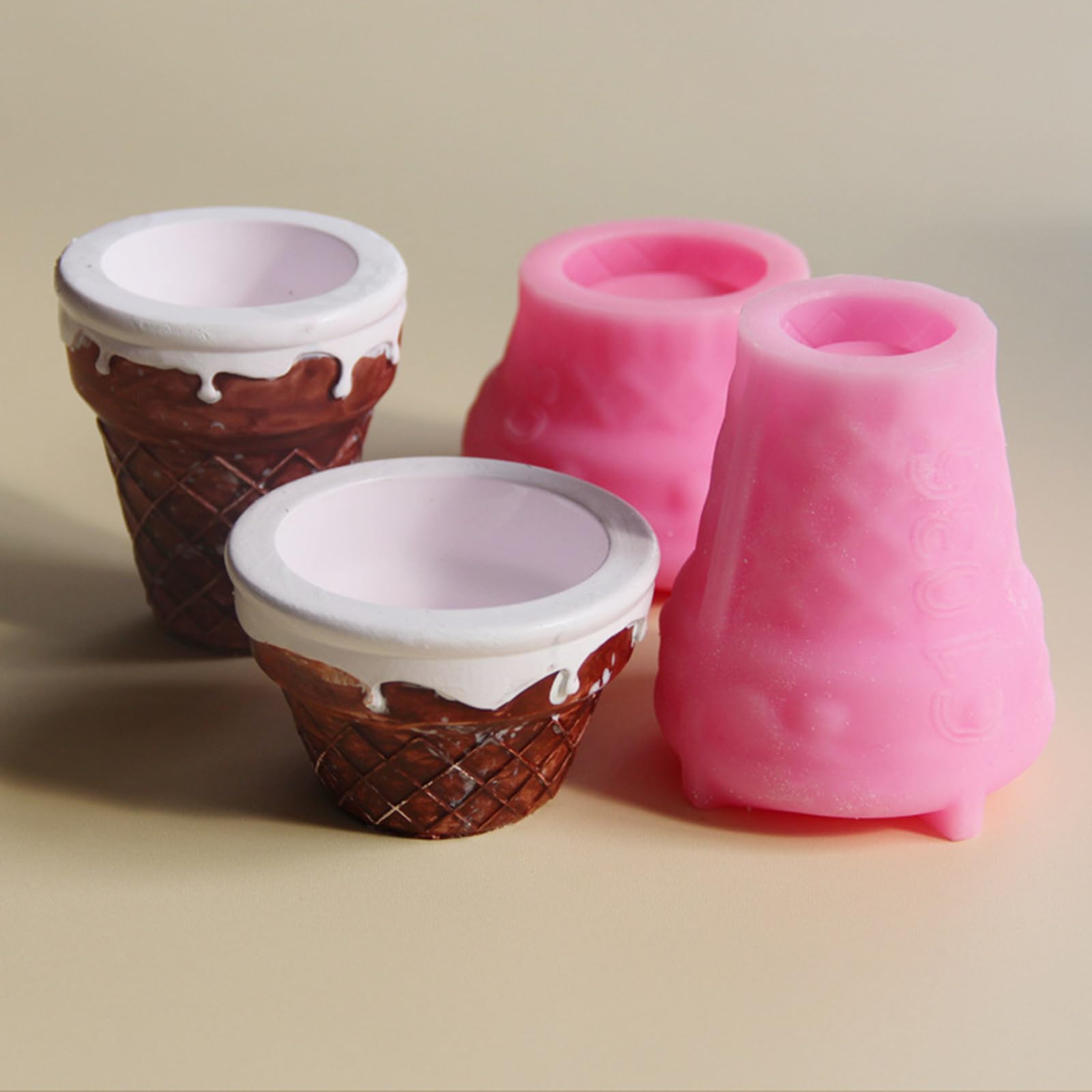 Stampo per fioriere in silicone facile da staccare, candela unica a forma di mucca, barattolo per creare forme artistiche per la casa, facile da staccare
