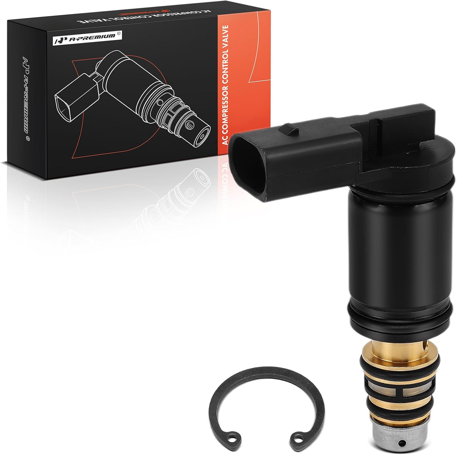 A-Premium AC Compressor Control Solenoid Valve 7SEU, 6SEU Compatible with Volkswagen Jetta 2019-2024, Golf 2019-2021, Tiguan 2019-2024, GTI, Arteon & Audi A3, Q3, TT Quattro, RS3, S3