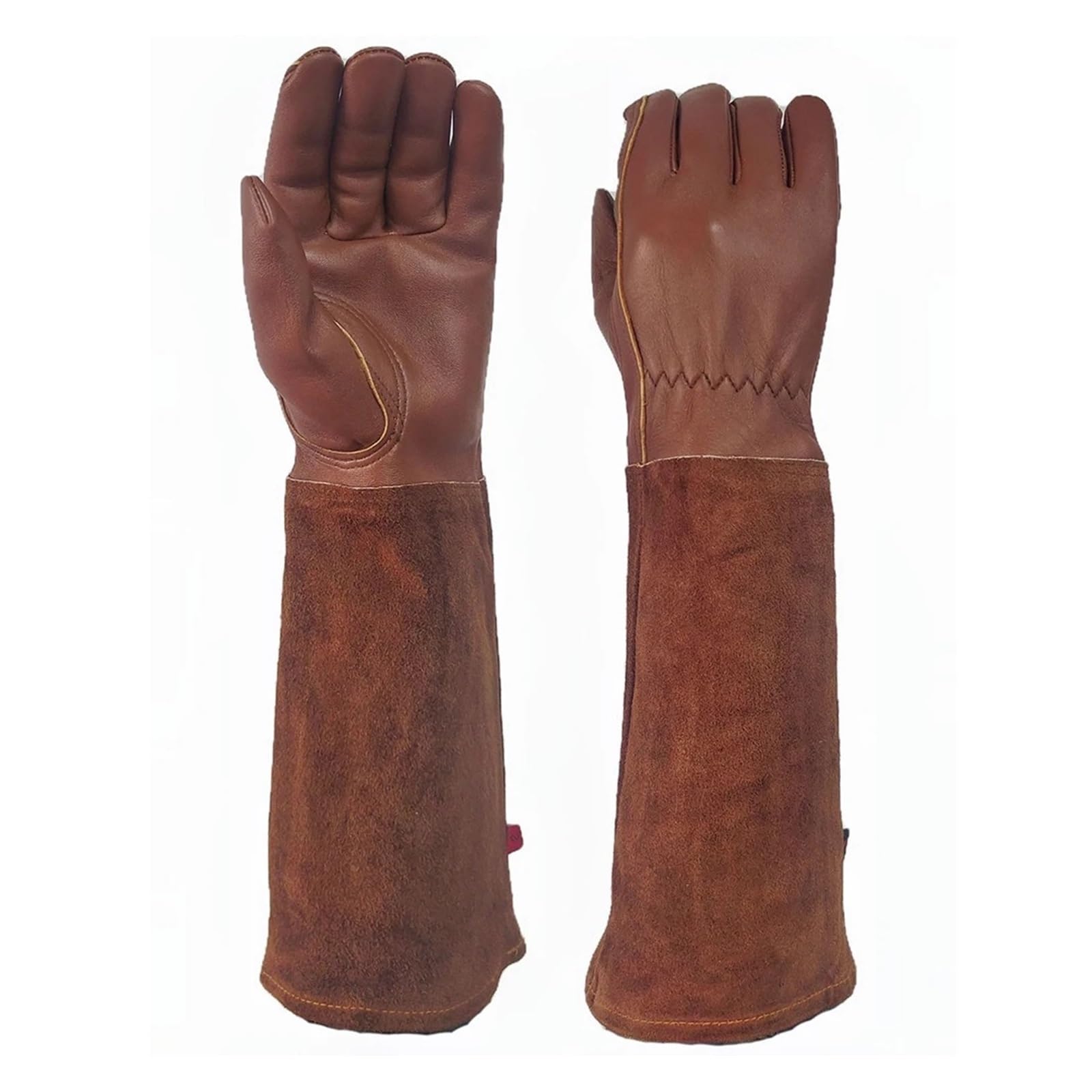Guanti da Giardinaggio, Guanti da Giardinaggio in Pelle for potatura con Protezione 'avambraccio, Taglie Multiple for Uomo e Donna(XL)
