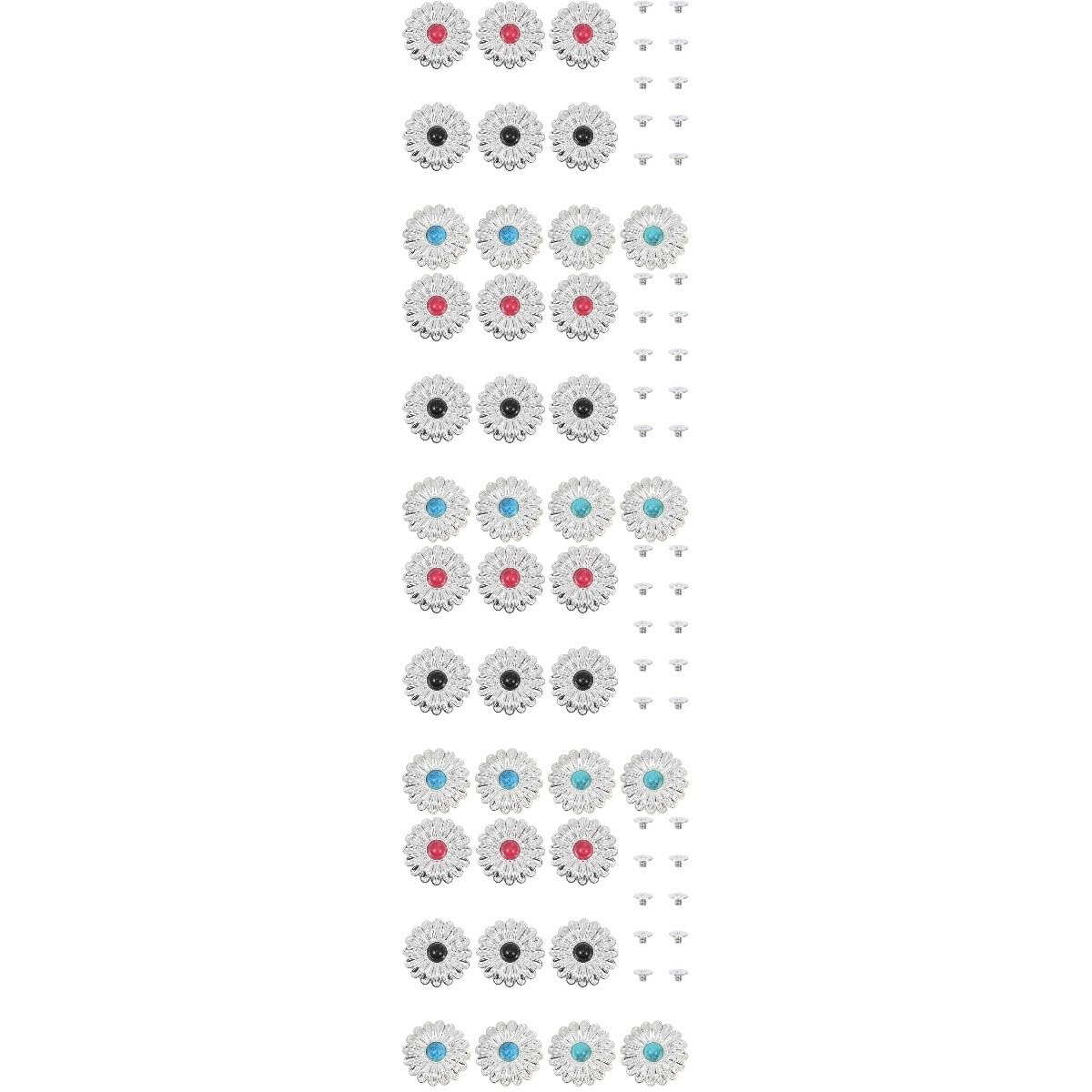 VILLCASE 4 Sätze Stoffschnalle Selber Machen Taschenzubehör Buttoned down Decorative Buttons Knopf Drücken Stift Hochzeitsdeko Gepäckverschlüsse Aus Leder Druckknöpfe Legierung 10 Stück * 4