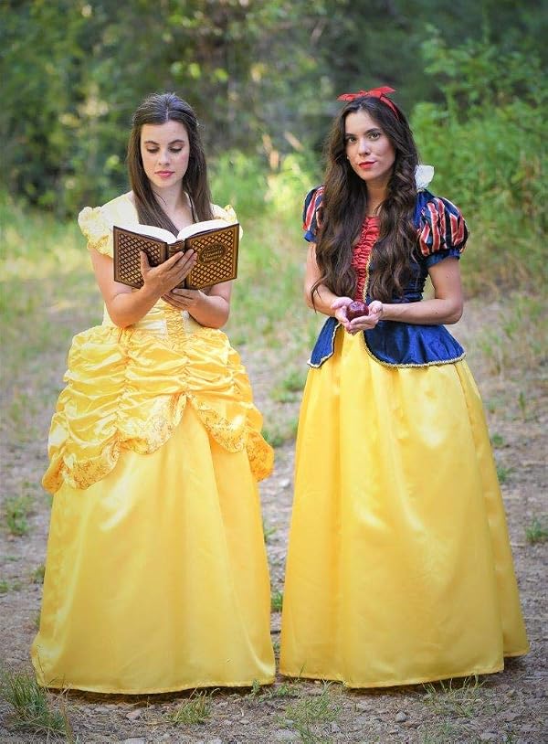 Little Adventures Enchanted Yellow Beauty Dress-Up Costume for Adult Women (Large (10-12)) - Machine Washable Adult Cosplay Dresses with No Glitter by Little Adventures - Image 5
