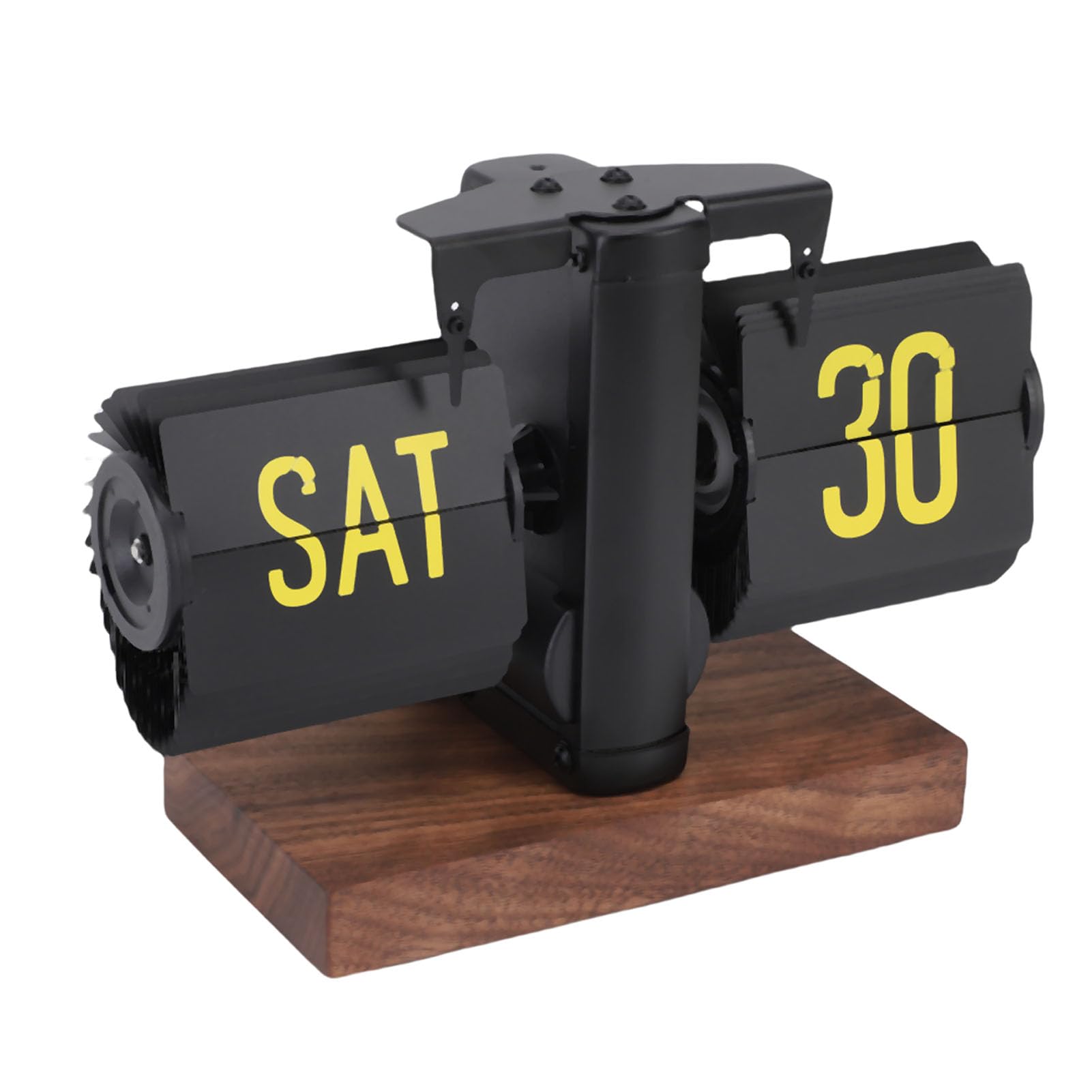 Acouto Orologio da Tavolo Digitale retrò con Calendario Orologio Meccanico Vintage con Grandi Numeri per L'arredamento Dell'home Office, da Tavolo con Vibrazione Automatica Alimentato a Batteria per