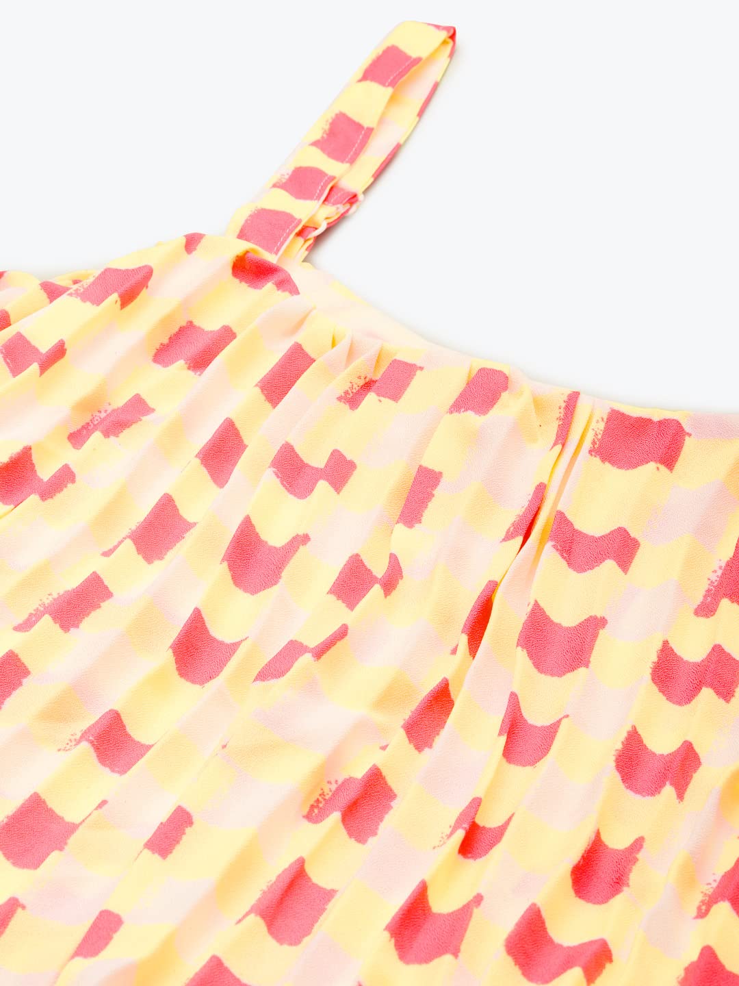 Aarika Womens Yellow Color Georgette Dress (Sp-Dr-W-507-Gajri-Xl)