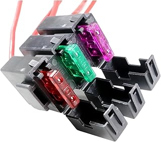 1PCS Mini Car Motorcycle Boat Truck Blade Fuse Kit Car Fuse 2A 3A 5A 7.5A 10A 15A 20A 25A 30A 35A 40A 32V (Color : 7.5A and Fuse Holder, Size : Medium)