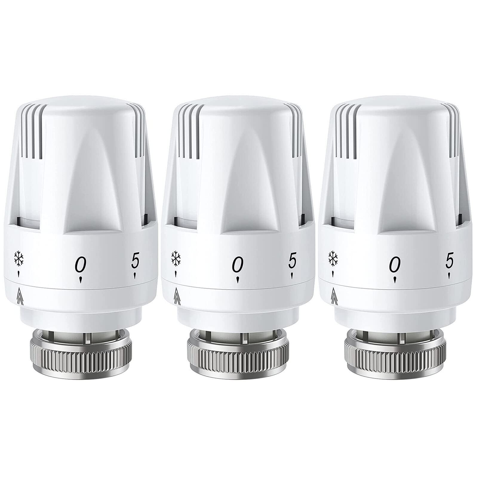 3PCS Thermostatic Radiator Head Radiator Thermostat Head M 30 x 1.5 Radiator Valve Replacement Head Head Heating Valve Tool for Heating Systems Heater Control for Home Office