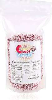 Sarah's Candy Factory Crushed Peppermint Candy Pieces Bits in Resealable...