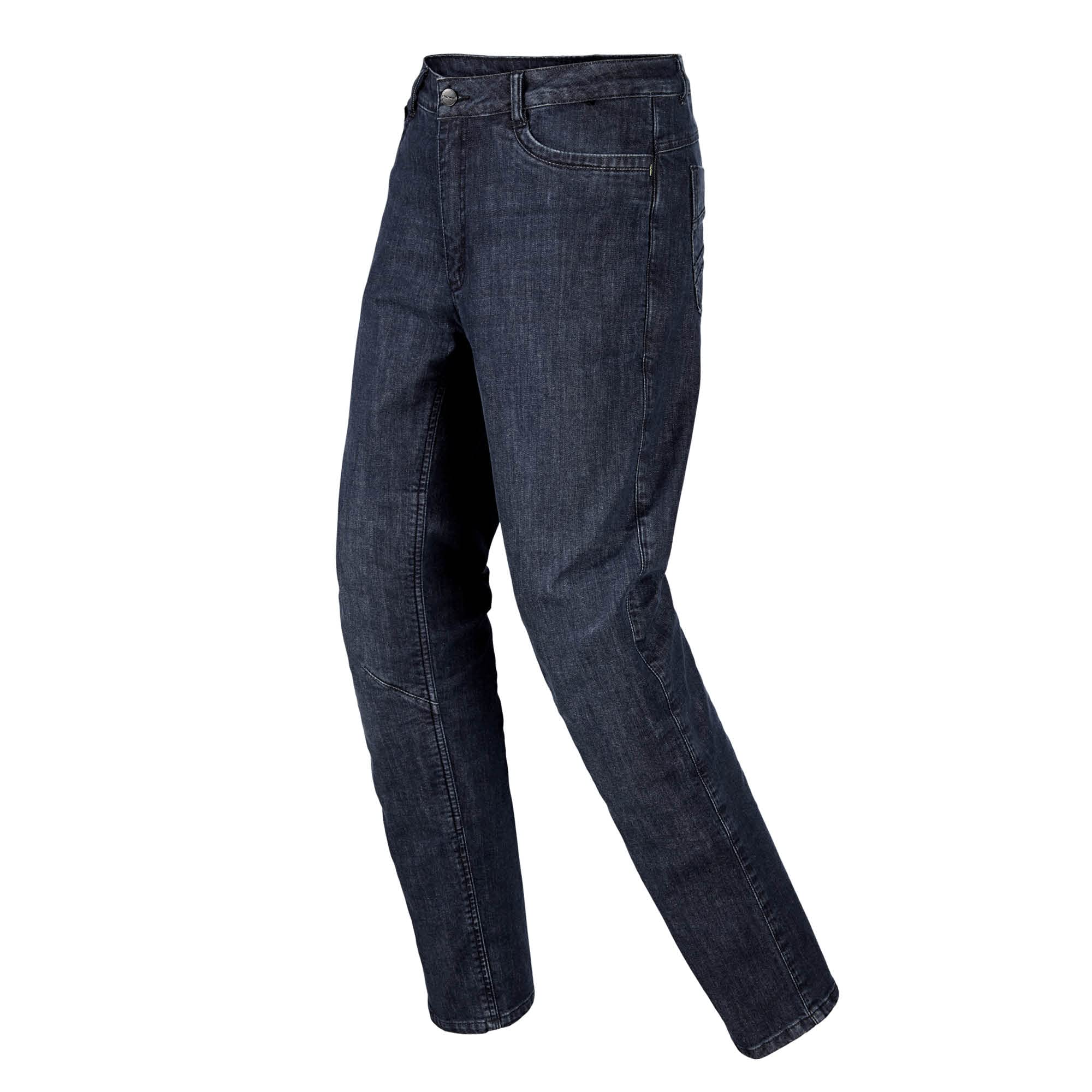 FAST WAY Motorrad Jeans Herren, EN Geprüfte Motorradhose Herren Klasse A, Entnehmbare Knie Protektoren, Hüfte, Gesäß & Knie Verstärkt, Sicherheitsnähte an Sturzpositionen, Blue Jeans, L32