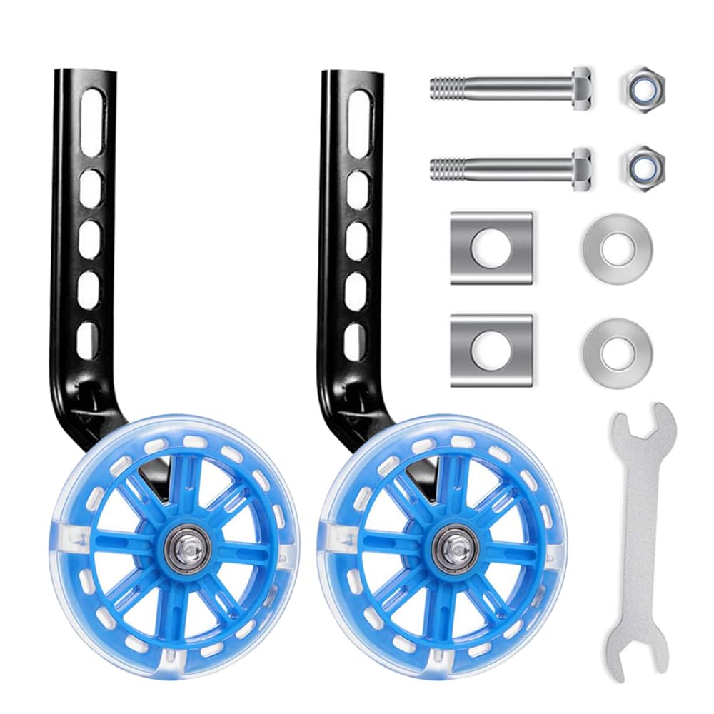 Rotelle Bici Bambino Universali Regolabili - Per Bici 12-20 Pollici Con Kit Attrezzi - Verde - Foto 12