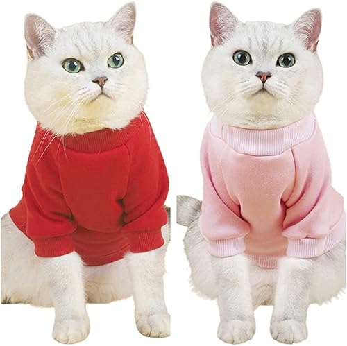 Miniatura 4 de Suéteres para gatos y mascotas camisetas de algodón sin pelo para gatos ropa para mascotas camisetas para gatitos con mangas ropa para gatos y
