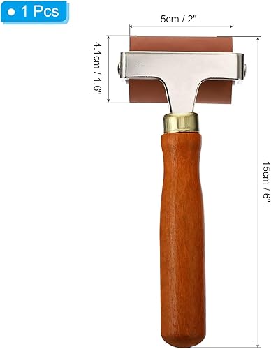 Miniatura 2 de PATIKIL Rodillo de goma de 2 pulgadas, herramientas de rodillo de goma dura antideslizante para papel tapiz, manualidades, impresión, tinta,