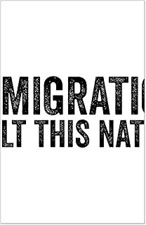 CafePress Immigration Built This Nation Resist Anti Trump Po 11"x 17" Heavy Glossy Poster