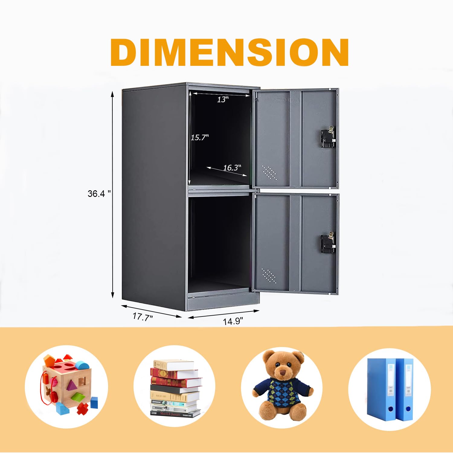 Amazon.com: MECOLOR Small Vertical Locker Steel Cabinet, Lockable