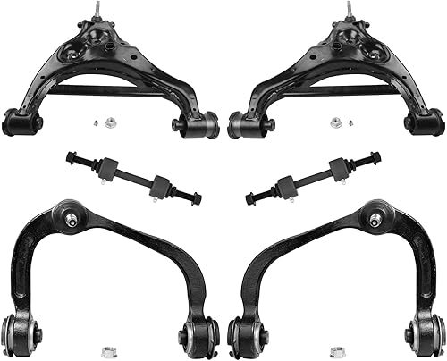 Miniatura 49 de Detroit Axle - Kit de suspensión delantera RWD para Chrysler 300 Dodge Charger Challenger Magnum 2 brazos de control superior con rótulas 2 rótulas