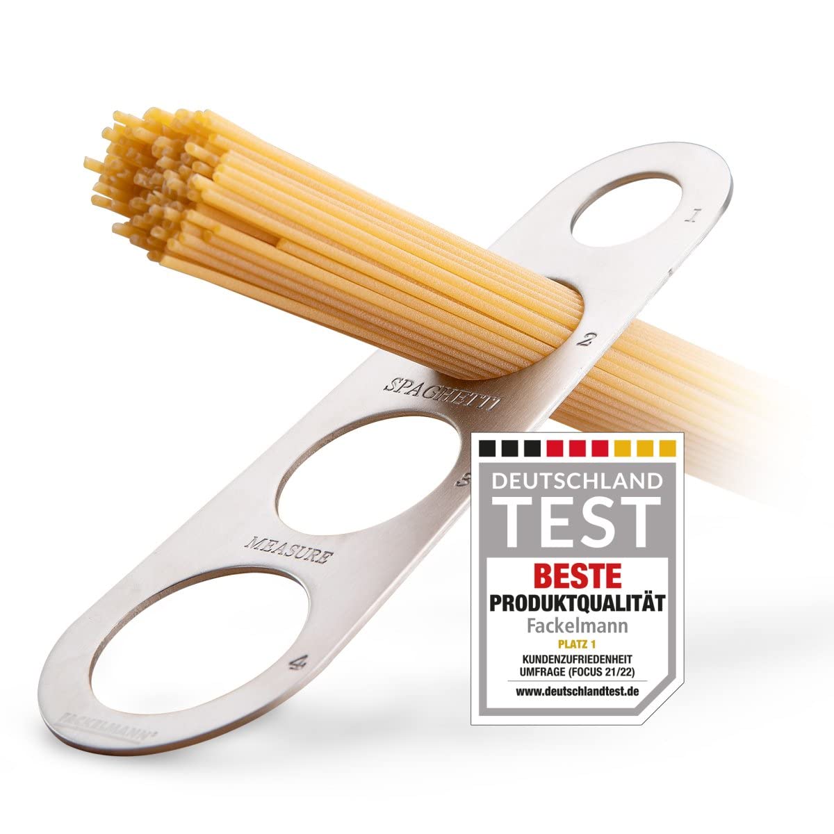 Fackelmann Cuillère en bois Blanca pointue Blanc longueur 30 cm
