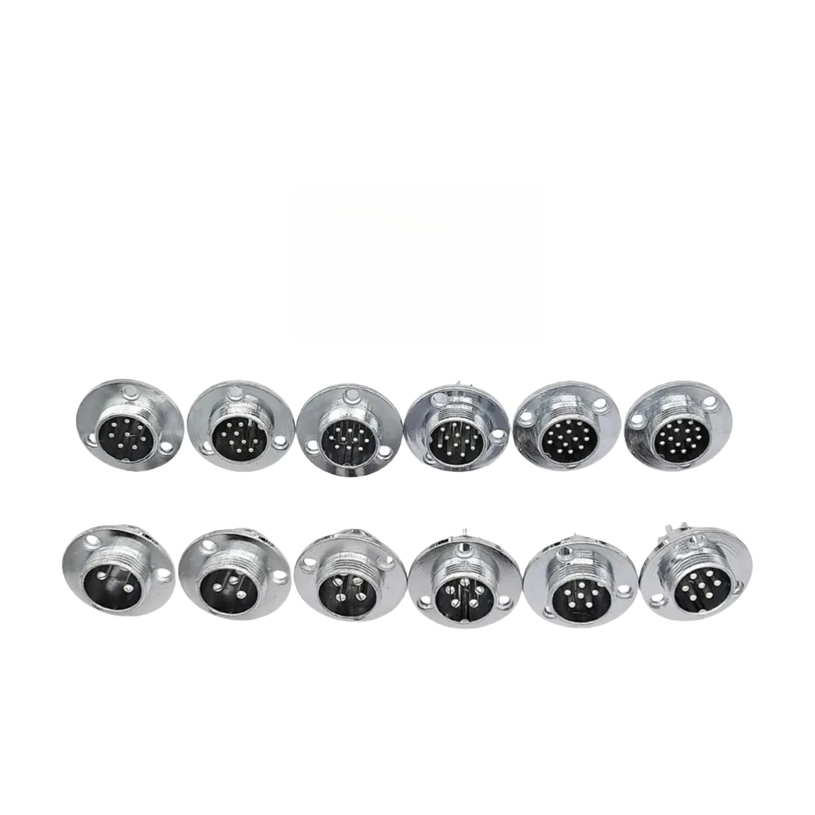 GX20 Luftfahrt rund Steckdosen Metallpanel Montage(GX20 Flange socket 2P)