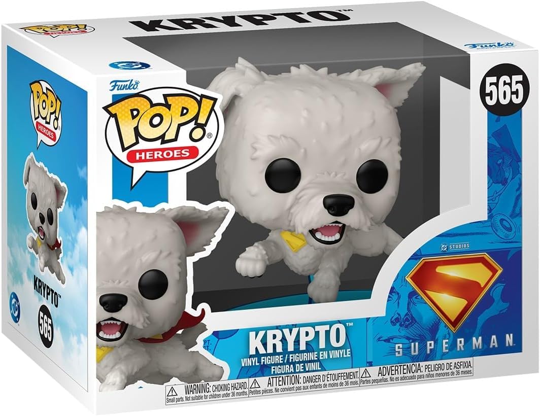 Amazon.com: POP DC: Superman 2025 - Krypto #565 Funko Vinyl Figure
