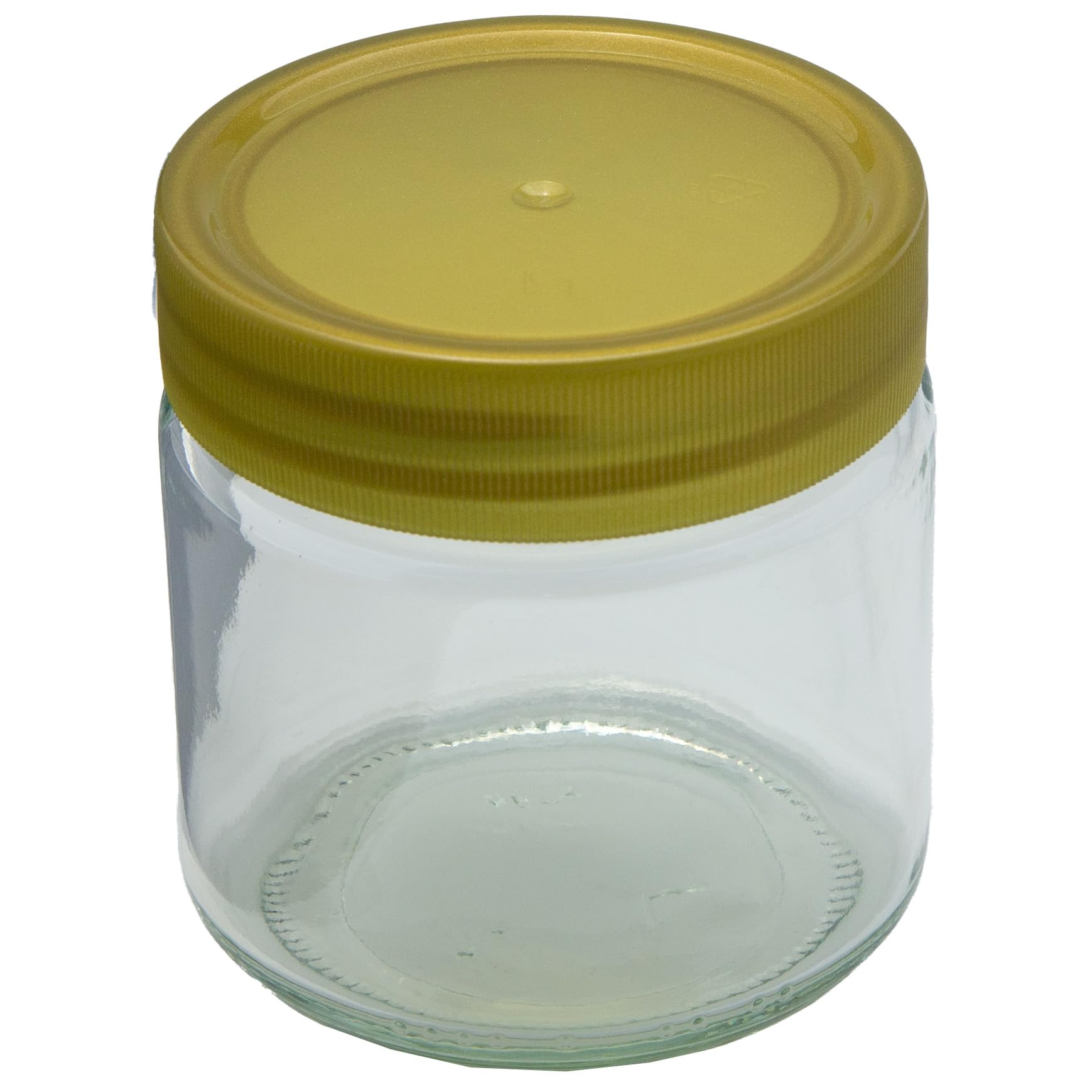 Neutrales Honigglas mit Kunststoffdeckel 250g | 1 Paket (96 Stk)