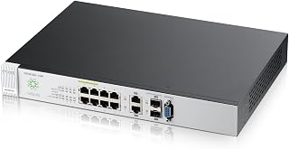 Zyxel Nebula Cloud Managed 10-Port Gigabit PoE+ Layer 2 Switch, 180W Power Budget (Bundled with 1 Year Enterprise License) [NSW100-10P]
